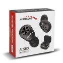 DOUSZNE SŁUCHAWKI TWS BT 5.1 AUDIOCORE Z BAZĄ DO ŁADOWANIA 300MAH, SŁUCHAWKI 30MAH, CZARNE AC580