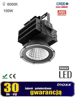 LAM PA  PRZEMYSŁOWA LED ZIMNA HIGH BAY 100W 6000-6500K 9000LM
