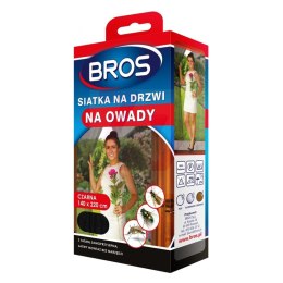 SIATKA NA DRZWI  PRZECIW OWADOM BROS 140x220 CZARNA