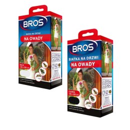 SIATKA NA DRZWI  PRZECIW OWADOM BROS 140x220 CZARNA