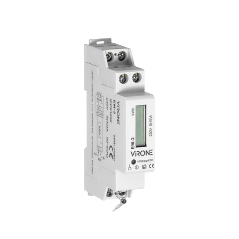 1-FAZOWY WSKAŹNIK ZUŻYCIA ENERGII ELEKTRYCZNEJ, 40A, WYJŚCIE IM PULSOWE, 1 MODUŁ, DIN TH-35MM 1-FAZOWY WSKAŹNIK ZUŻYCIA ENERGII ELEKTRYCZNEJ, 40A, WYJŚCIE IM PULSOWE, 1 MODUŁ, DIN TH-35MM