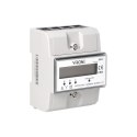 3-FAZOWY WSKAŹNIK ZUŻYCIA ENERGII ELEKTRYCZNEJ, 80A, 3 MODUŁY, DIN TH-35MM