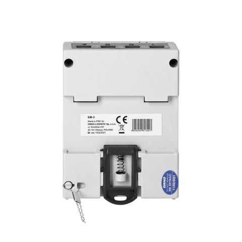 3-FAZOWY WSKAŹNIK ZUŻYCIA ENERGII ELEKTRYCZNEJ, 80A, 3 MODUŁY, DIN TH-35MM 3-FAZOWY WSKAŹNIK ZUŻYCIA ENERGII ELEKTRYCZNEJ, 80A, 3 MODUŁY, DIN TH-35MM