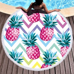 BQ50D DUŻY RĘCZNIK  PLAŻOWY OKRĄGŁY 150CM