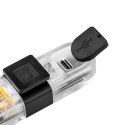 KOM PLET ŚWIATEŁ DO ROWERU ( Z  PRZEWODEM USB)