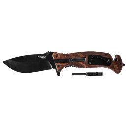 NÓŻ SURVIVALOWY SKŁADANY  22 CM, 6 W 1