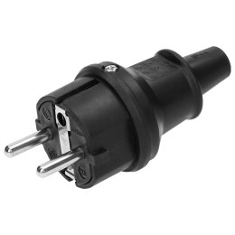 WTYCZKA UNI-SCHUKO MINI, IP44, CZARNA ,16A, 230V