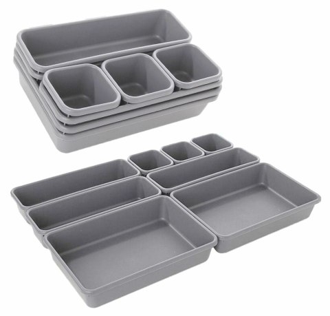 AG641B MODUŁOWY ORGANIZER 8SZT SZARY AG641B MODUŁOWY ORGANIZER 8SZT SZARY