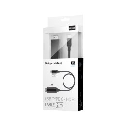 KABEL HDMI - USB TY PU C 2 M KRUGER&MATZ