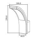 LAM PA ELEWACYJNA LED MACLEAN, 800LM, IP54, 10W, BARWA NATURALNA BIAŁA (4000K), KOLOR SREBRNY, MCE343 S