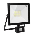 NAŚWIETLACZ LED Z CZUJNIKIEM RUCHU MACLEAN, SLIM 30W, 2400LM, BARWA NEUTRALNA BIAŁA (4000K), IP44, MCE630 NW PIR