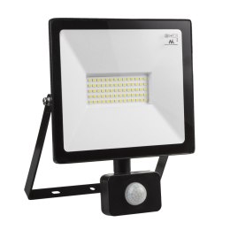 NAŚWIETLACZ LED Z CZUJNIKIEM RUCHU MACLEAN, SLIM 50W, 4000LM, BARWA ZIMNA BIAŁA (6000K), IP44, MCE650 CW PIR