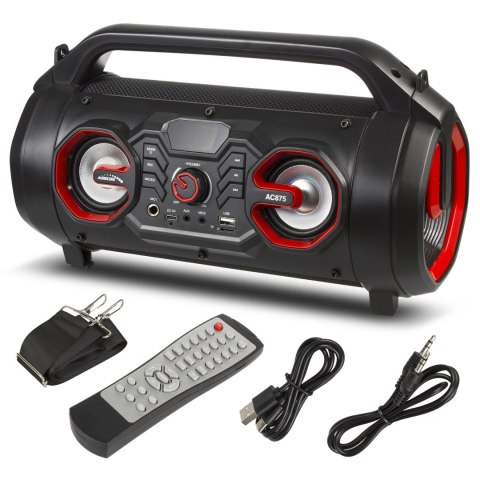 GŁOŚNIK PRZENOŚNY BAZOOKA AUDIOCORE, BLUETOOTH 5.0, RADIO FM, KARTA MICRO, SDIPX4, 2000MAH, AC875 GŁOŚNIK PRZENOŚNY BAZOOKA AUDIOCORE, BLUETOOTH 5.0, RADIO FM, KARTA MICRO, SDIPX4, 2000MAH, AC875