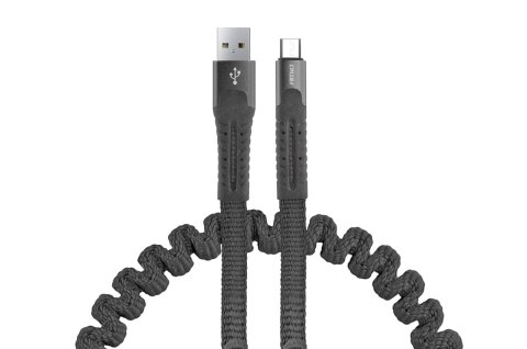 KABEL USB MICRO USB S PRĘŻYNUJĄCY 1.2 M UC-12 AMIO-02529 KABEL USB MICRO USB S PRĘŻYNUJĄCY 1.2 M UC-12 AMIO-02529