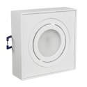 LAM PA, OCZKO, O PRAWA SUFITOWA MACLEAN, DLA ŹRÓDEŁ ŚWIATŁA MR16/GU10, KOLOR BIAŁY, 94x94x32MM, KWADRATOWA, ALU, MCE464 W