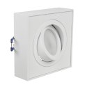 LAM PA, OCZKO, O PRAWA SUFITOWA MACLEAN, DLA ŹRÓDEŁ ŚWIATŁA MR16/GU10, KOLOR BIAŁY, 94x94x32MM, KWADRATOWA, ALU, MCE464 W