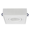 LAM PA, OCZKO, O PRAWA SUFITOWA MACLEAN, DLA ŹRÓDEŁ ŚWIATŁA MR16/GU10, KOLOR BIAŁY, 94x94x32MM, KWADRATOWA, ALU, MCE464 W