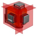 LASER 3D, CZERWONY, WALIZKA, TARCZA CELOWNICZA, MAGNETYCZNY UCHWYT, ŁADOWARKA