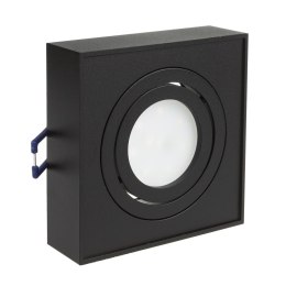 O PRAWA  PODTYNKOWA, TUBA LED MACLEAN, OCZKO, SPOT, DLA MR16/GU10, KOLOR CZARNY, 94x94x32MM, KWADRATOWA, ALU, MCE464 B
