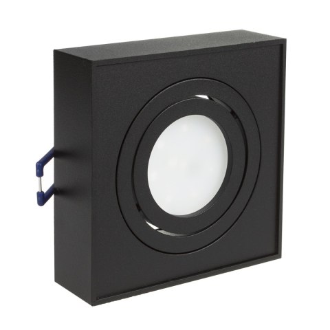 O PRAWA  PODTYNKOWA, TUBA LED MACLEAN, OCZKO, SPOT, DLA MR16/GU10, KOLOR CZARNY, 94x94x32MM, KWADRATOWA, ALU, MCE464 B