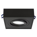 O PRAWA  PODTYNKOWA, TUBA LED MACLEAN, OCZKO, SPOT, DLA MR16/GU10, KOLOR CZARNY, 94x94x32MM, KWADRATOWA, ALU, MCE464 B