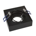 O PRAWA  PODTYNKOWA, TUBA LED MACLEAN, OCZKO, SPOT, DLA MR16/GU10, KOLOR CZARNY, 94x94x32MM, KWADRATOWA, ALU, MCE464 B