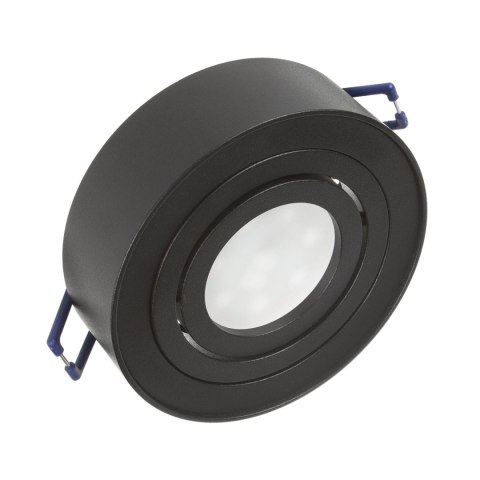 O PRAWA  PODTYNKOWA, TUBA LED MACLEAN, OCZKO, SPOT, DLA ŹRÓDEŁ ŚWIATŁA MR16/GU10, KOLOR CZARNY, 94x32MM, OKRĄGŁA, ALU, MCE462 B