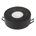 O PRAWA  PODTYNKOWA, TUBA LED MACLEAN, OCZKO, SPOT, DLA ŹRÓDEŁ ŚWIATŁA MR16/GU10, KOLOR CZARNY, 94x32MM, OKRĄGŁA, ALU, MCE462 B
