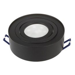 O PRAWA  PODTYNKOWA, TUBA LED MACLEAN, OCZKO, SPOT, DLA ŹRÓDEŁ ŚWIATŁA MR16/GU10, KOLOR CZARNY, 94x32MM, OKRĄGŁA, ALU, MCE462 B