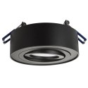 O PRAWA  PODTYNKOWA, TUBA LED MACLEAN, OCZKO, SPOT, DLA ŹRÓDEŁ ŚWIATŁA MR16/GU10, KOLOR CZARNY, 94x32MM, OKRĄGŁA, ALU, MCE462 B