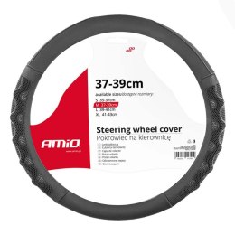 POKROWIEC NAKŁADKA NA KIEROWNICĘ SAMOCHODOWĄ M 37-39CM SWC-26-M AMIO-02563