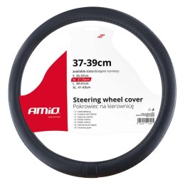 POKROWIEC NAKŁADKA NA KIEROWNICĘ SAMOCHODOWĄ M 37-39CM SWC-27-M AMIO-02564