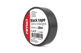 TAŚMA IZOLACYJNA SZKOT CZARNA  PCV 18MM x 20M AMIO-02464