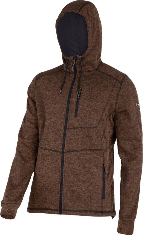 BLUZA Z KA PTUREM I SUWAKIEM BRĄZOWA, "3xL",CE,LAHTI BLUZA Z KA PTUREM I SUWAKIEM BRĄZOWA, "3xL",CE,LAHTI