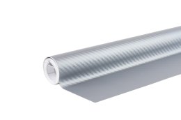 FOLIA KARBONOWA CARBON 3D SREBRNA 30CM x 150CM AMIO-02600