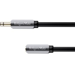 KABEL WTYK - GNIAZDO  PROSTE JACK 3.5 STEREO 1.0M KRUGER&MATZ
