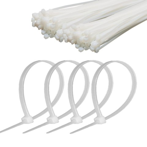 O PASKA ZACISKOWA 2,5 MM/15 CM BIAŁA CABLETECH 100SZT. O PASKA ZACISKOWA 2,5 MM/15 CM BIAŁA CABLETECH 100SZT.