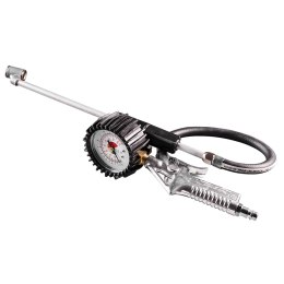 PISTOLET DO  POM POWANIA Z MANOMETREM O 63 MM, DŁUGA KOŃCÓWKA