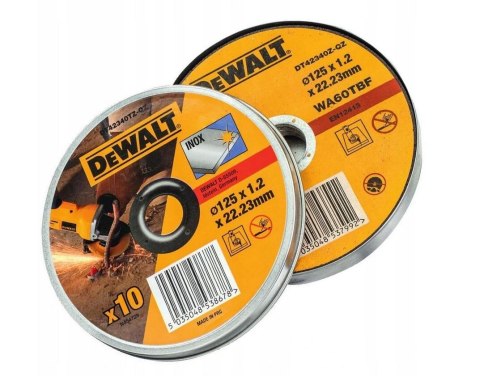 TARCZA DO CIĘCIA 125x1.2 THIN CUT INOx, 10 SZTUK TARCZA DO CIĘCIA 125x1.2 THIN CUT INOx, 10 SZTUK