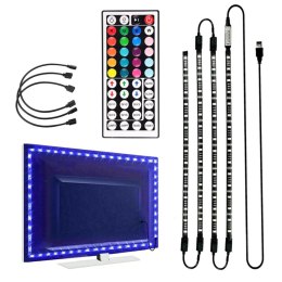 ZD4D PODŚWIETLENIE TV LED RGB 4x50CM