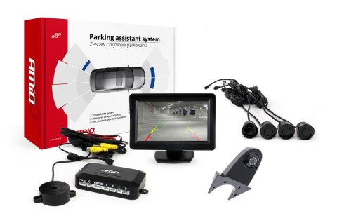 ZESTAW CZUJNIKÓW PARKOWANIA TFT01 4,3" Z KAMERĄ HD-502-IR 4 SENSORY CZARNE ZESTAW CZUJNIKÓW PARKOWANIA TFT01 4,3" Z KAMERĄ HD-502-IR 4 SENSORY CZARNE