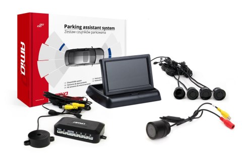 ZESTAW CZUJNIKÓW PARKOWANIA TFT02 4,3" Z KAMERĄ HD-301-IR 4 SENSORY CZARNE ZESTAW CZUJNIKÓW PARKOWANIA TFT02 4,3" Z KAMERĄ HD-301-IR 4 SENSORY CZARNE
