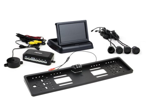 ZESTAW CZUJNIKÓW PARKOWANIA TFT02 4,3" Z KAMERĄ HD-402-LED 4 SENSORY CZARNE ZESTAW CZUJNIKÓW PARKOWANIA TFT02 4,3" Z KAMERĄ HD-402-LED 4 SENSORY CZARNE