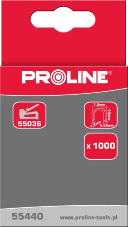 ZSZYWKI  PÓŁOKRĄGŁE TY P L, 12MM, 7,6*1,2MM, 1000 SZT,  PROLINE