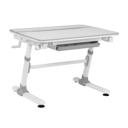 BIURKO DLA DZIECI ERGONOMICZNE Z REGULACJĄ WYSOKOŚCI ERGO OFFICE, SZARE, MAx 100KG, ER-417 2CZ