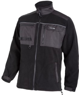 BLUZA  POLAR. ZE WZMOCNIENIAMI CZARNA, 420G/M2, 