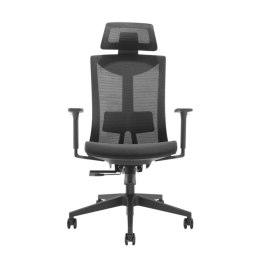 FOTEL BIUROWY ERGONOMICZNY  PREMIUM Z WYSOKIM O PARCIEM ERGO OFFICE, MAx 150KG, ER-414
