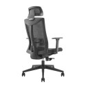 FOTEL BIUROWY ERGONOMICZNY  PREMIUM Z WYSOKIM O PARCIEM ERGO OFFICE, MAx 150KG, ER-414