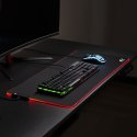 GAMINGOWA  PODKŁADKA  POD MYSZ KLAWIATURĘ Z  PODŚWIETLENIEM LED RGB NANORS, 800x300x4MM, RS705
