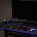 GAMINGOWA  PODKŁADKA  POD MYSZ KLAWIATURĘ Z  PODŚWIETLENIEM LED RGB NANORS, 800x300x4MM, RS705